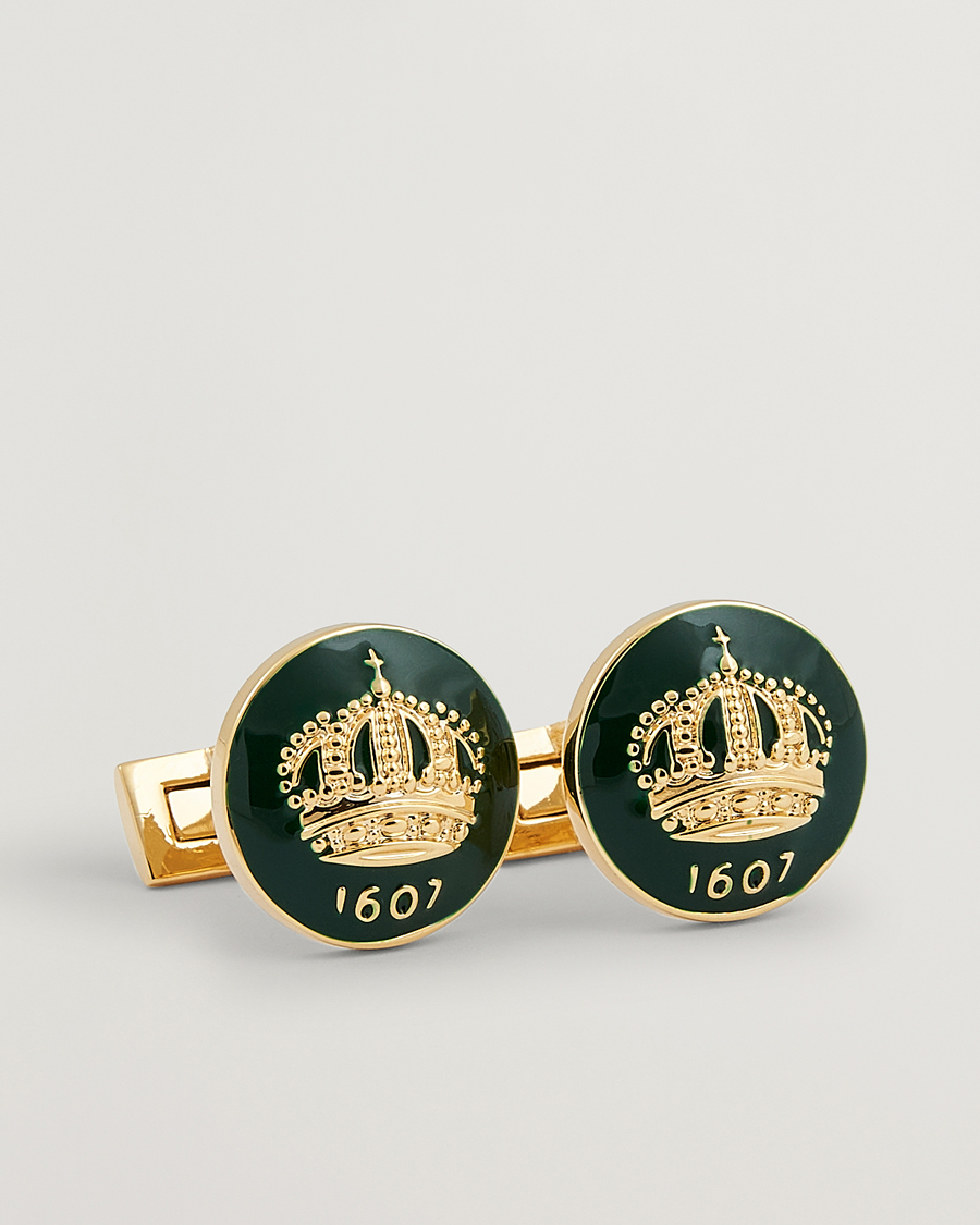 Men | Skultuna The Crown Cufflinks Green | Skultuna | The Crown Cufflinks Green