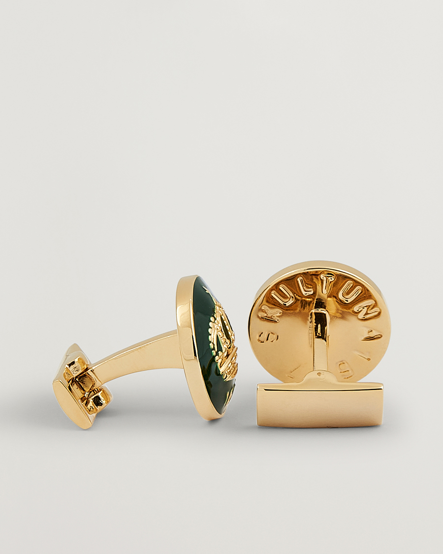 Men | Skultuna The Crown Cufflinks Green | Skultuna | The Crown Cufflinks Green