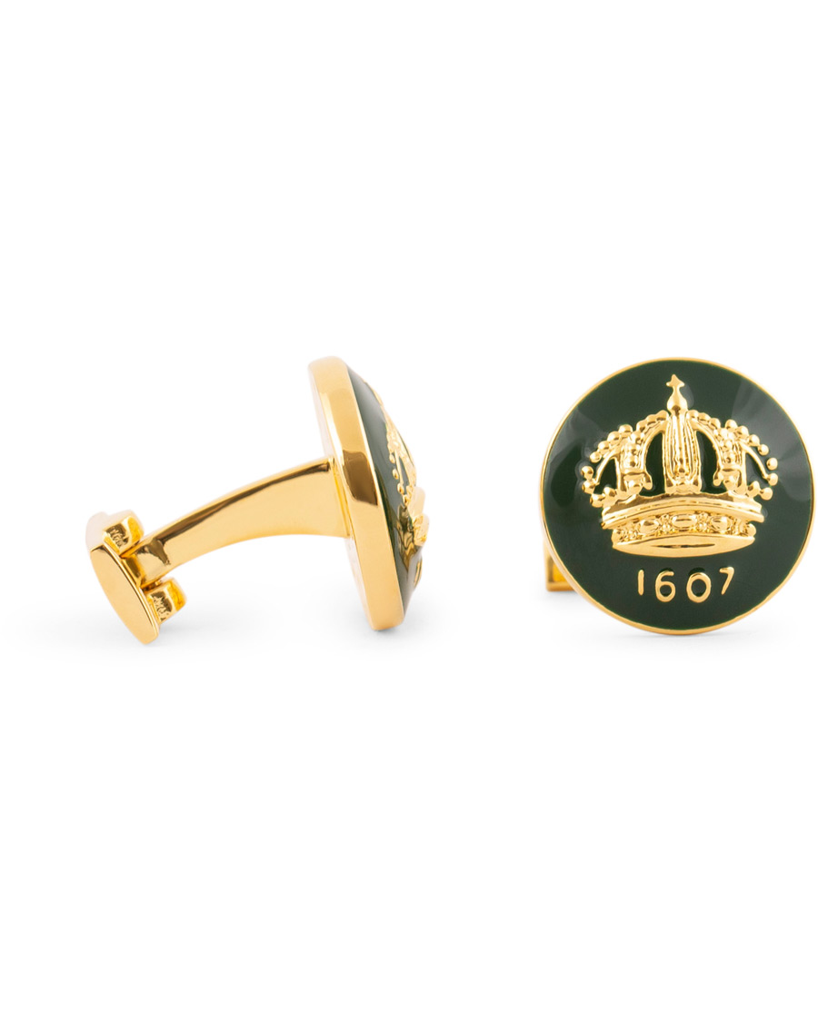 Men | Skultuna The Crown Cufflinks Green | Skultuna | The Crown Cufflinks Green