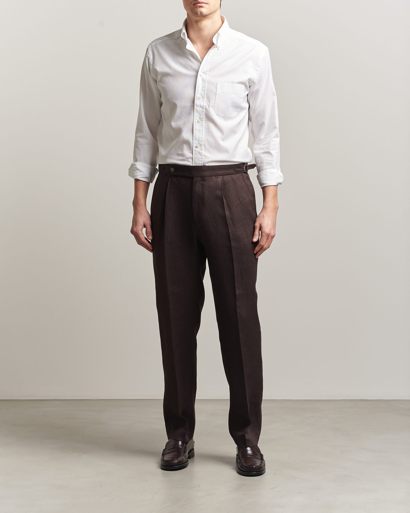 Men | Shirts | Eton | Slim Fit Royal Oxford Button Down White