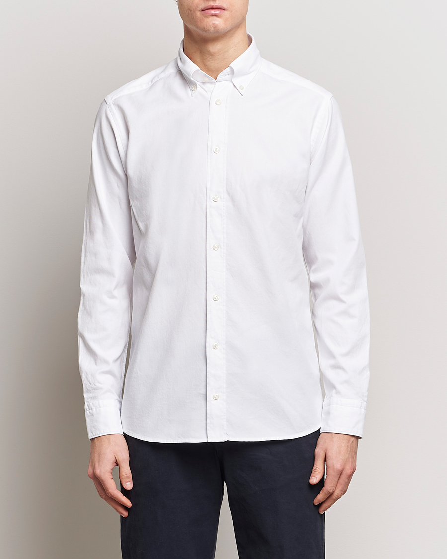 Men | Shirts | Eton | Slim Fit Royal Oxford Button Down White
