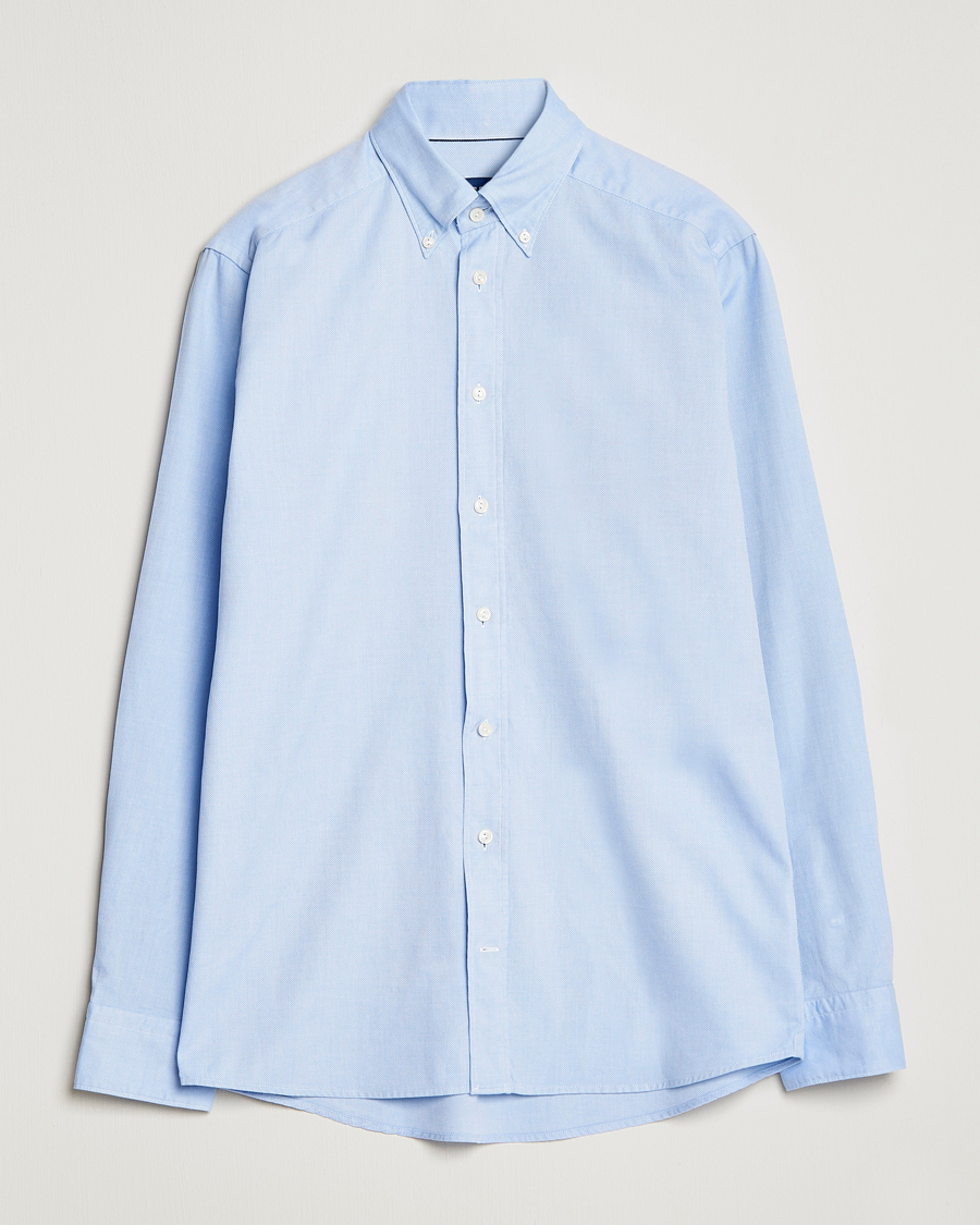 Men | Shirts | Eton | Slim Fit Royal Oxford Button Down Light Blue