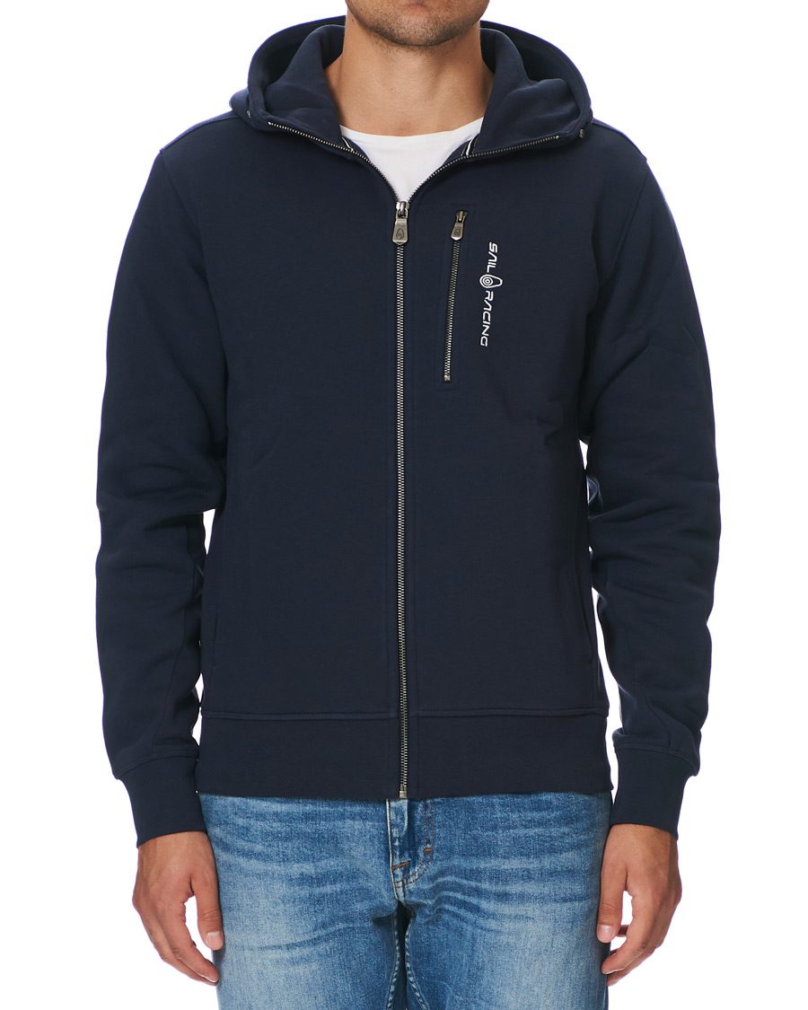 Men | Sweaters & Knitwear | Sail Racing | Bowman Full Zip Hoodie Navy