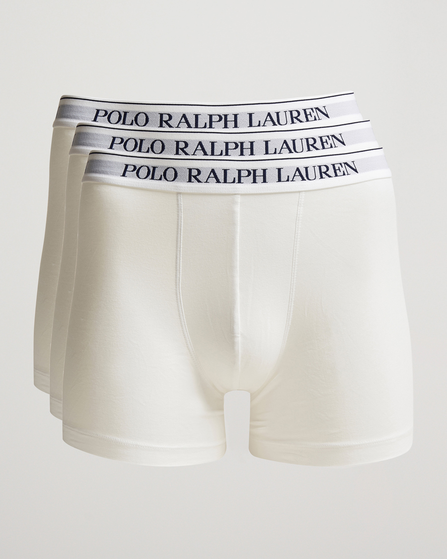 Men | Underwear & Socks | Polo Ralph Lauren | 3-Pack Stretch Boxer Brief White