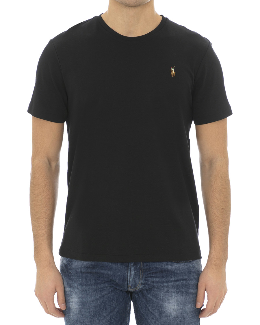Men | T-Shirts | Polo Ralph Lauren | Luxury Pima Cotton Crew Neck Tee Black