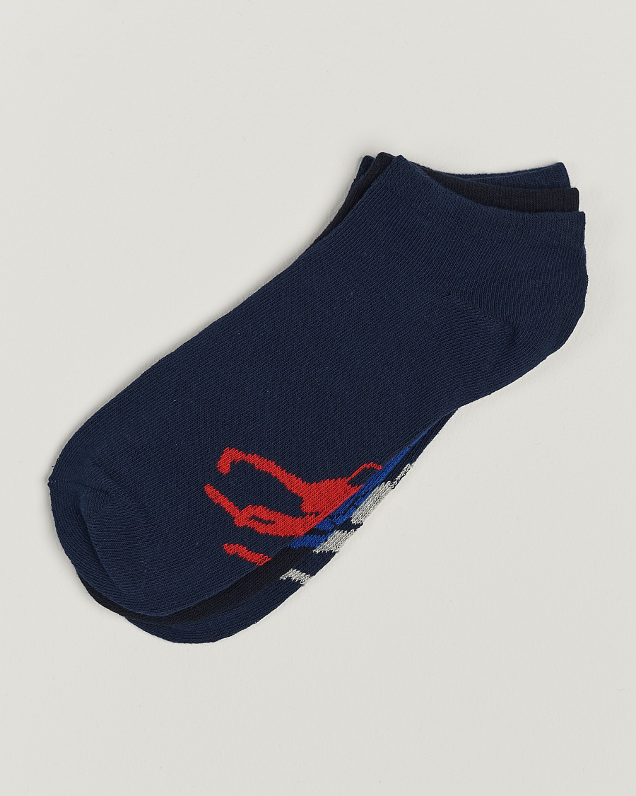 Men | Underwear & Socks | Polo Ralph Lauren | 3-Pack Sneaker Sock Navy Multi