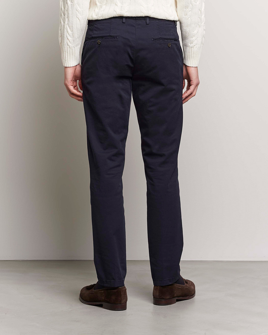 Men | Trousers | Oscar Jacobson | Danwick Side Adjusters Chino Navy