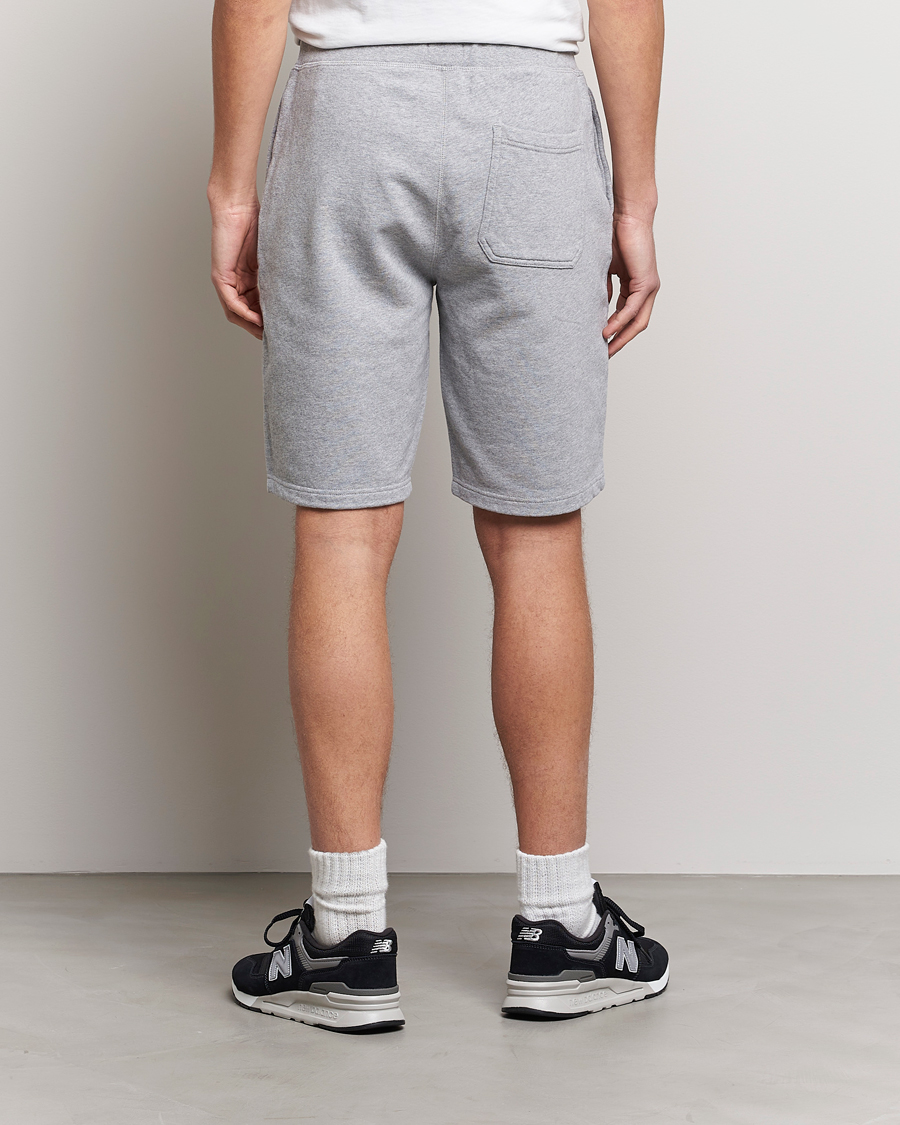 Men | Shorts | Sunspel | Loopback Shorts Grey Melange