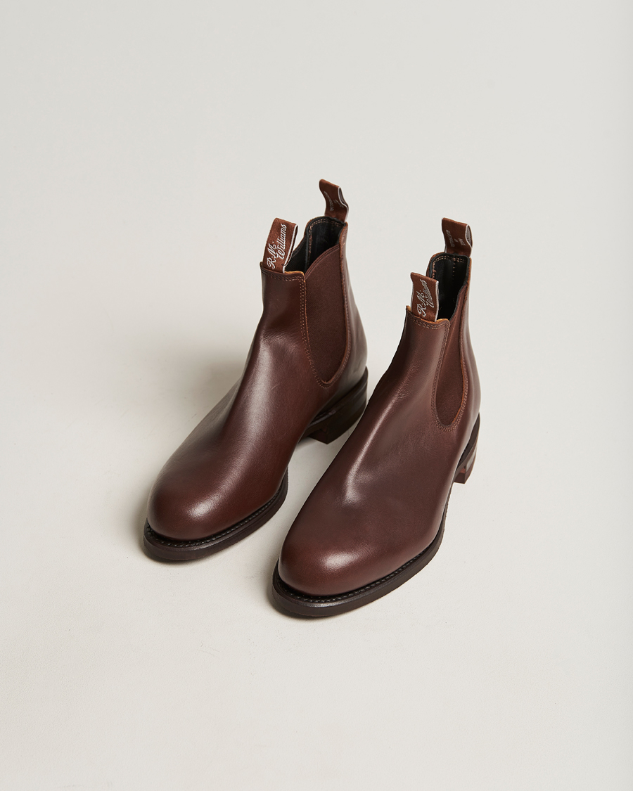 Men | Handmade Shoes | R.M.Williams | Wentworth G Boot Yearling Rum