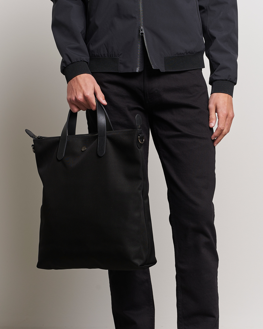 Men | Tote Bags | Mismo | M/S Nylon Shopper Bag  Black