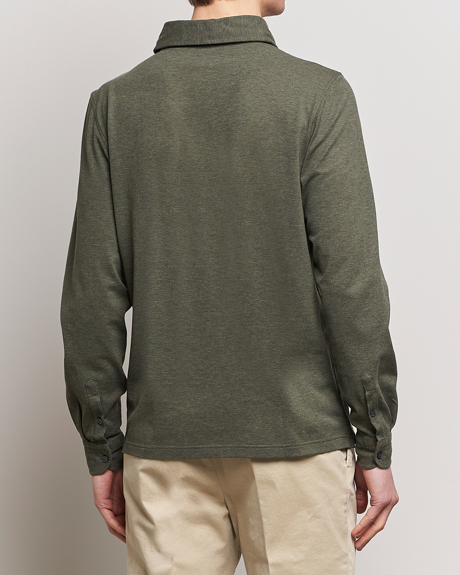 Men | Shirts | Gran Sasso | Popover Shirt Olive