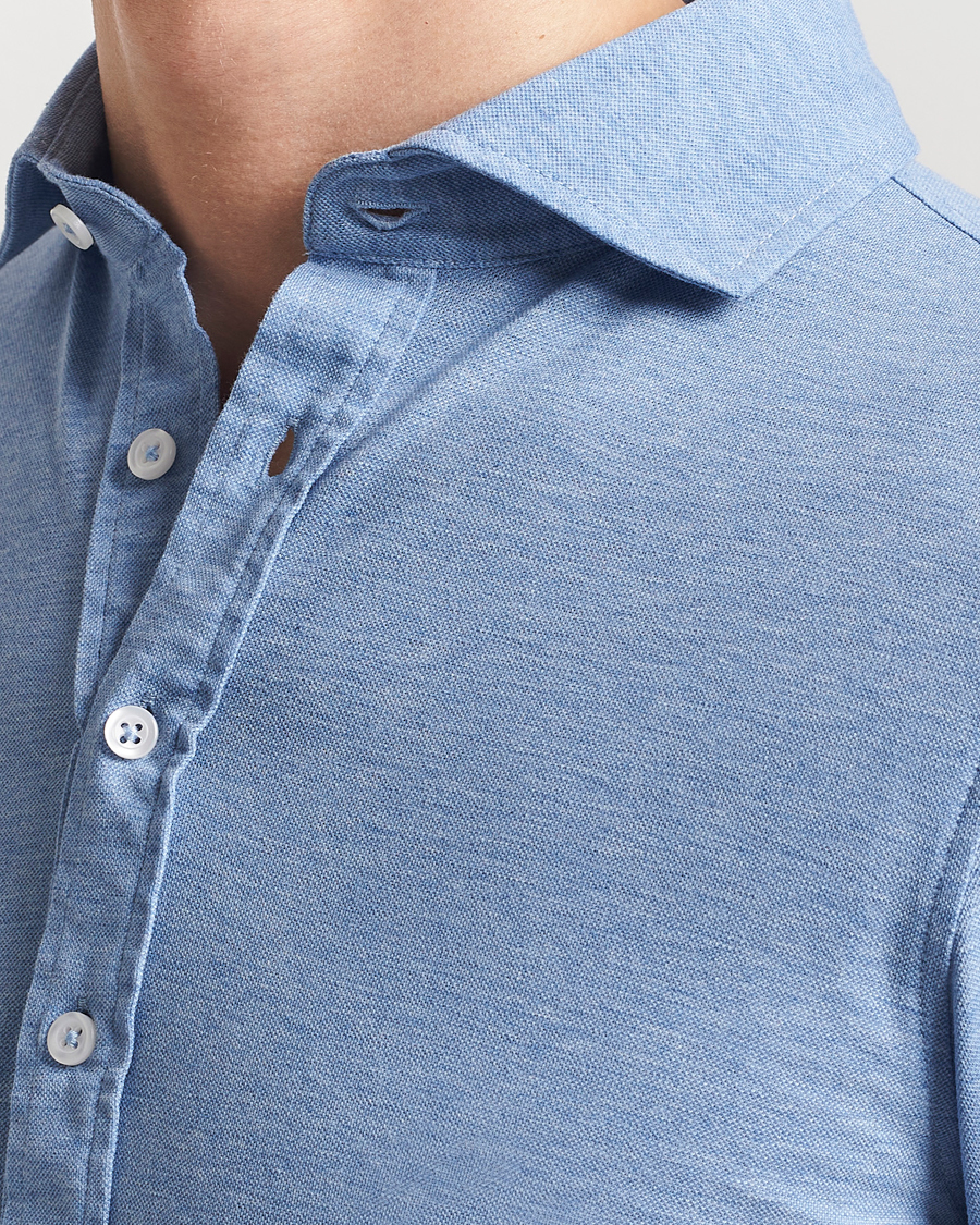 Men | Shirts | Gran Sasso | Popover Shirt Light Blue