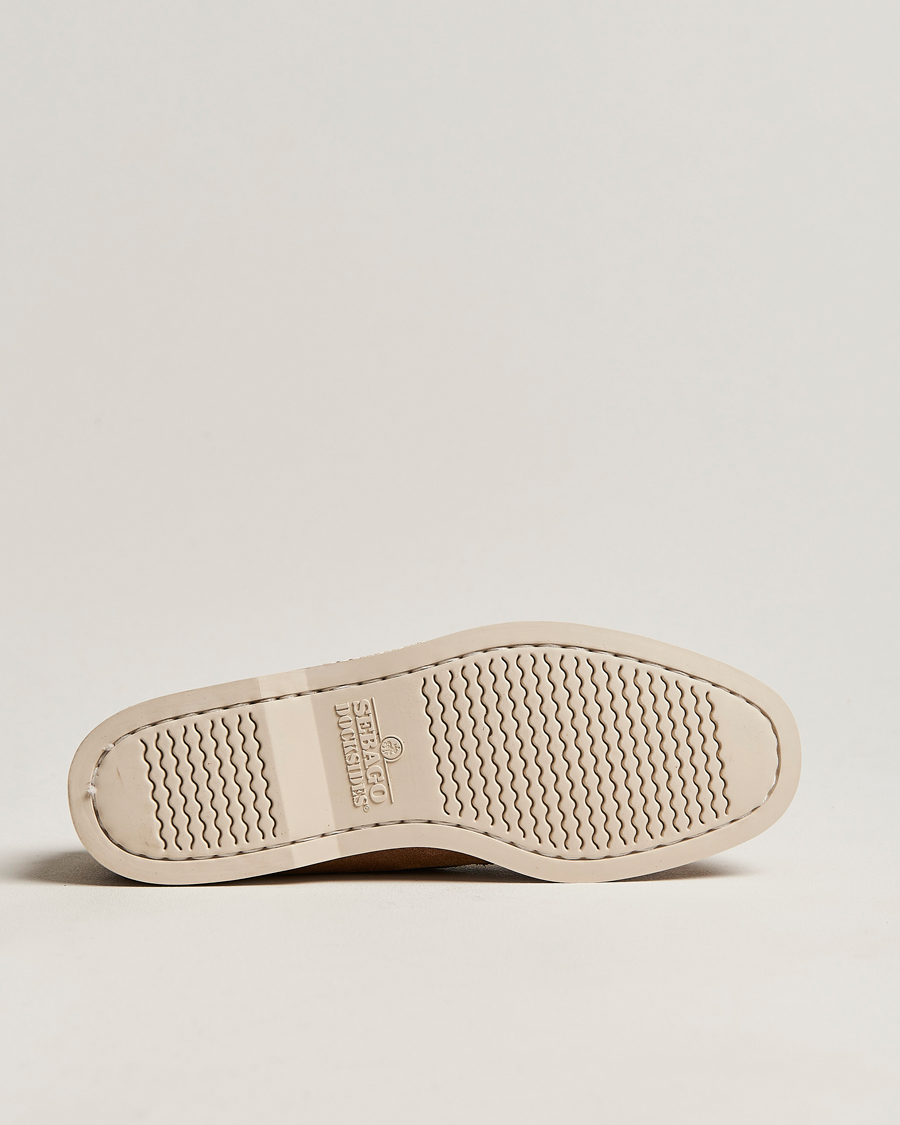 Men | Boat Shoes | Sebago | Docksides Suede Boat Shoe Brown Cognac