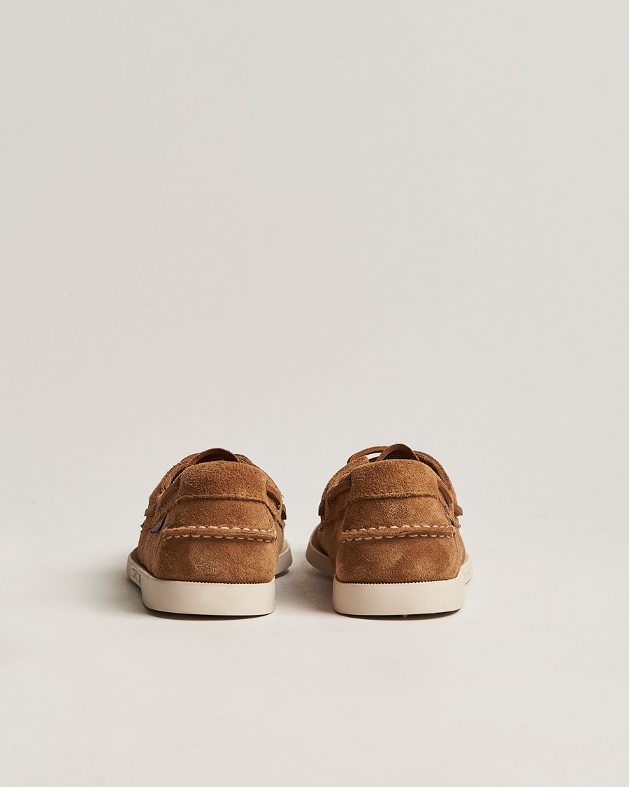 Men | Boat Shoes | Sebago | Docksides Suede Boat Shoe Brown Cognac