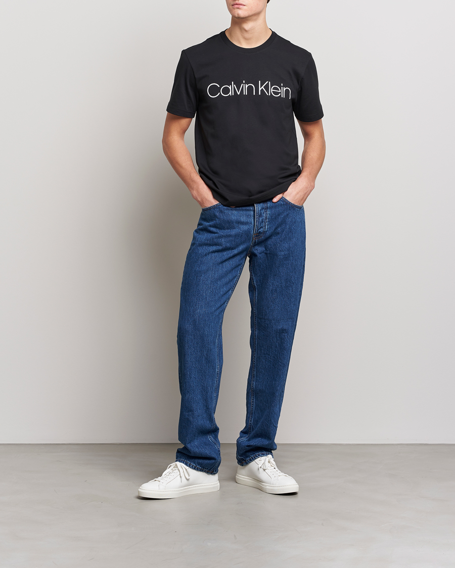Men | T-Shirts | Calvin Klein | Front Logo Tee Black