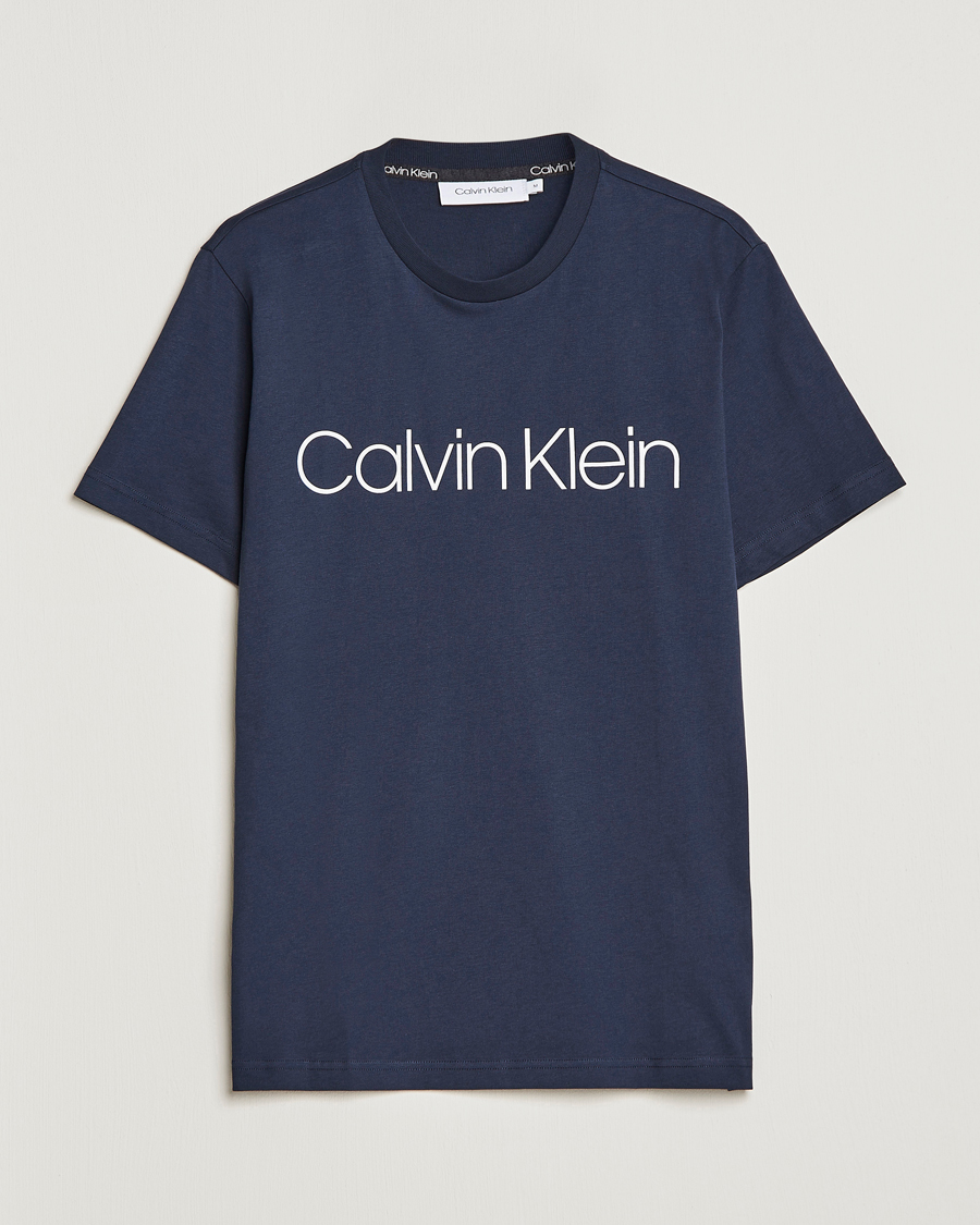 Men |  | Calvin Klein | Front Logo Tee Navy