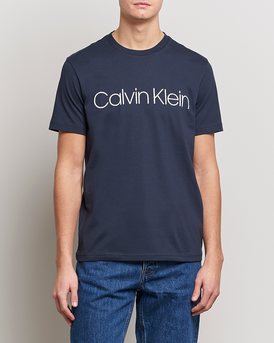 Men | Calvin Klein | Calvin Klein | Front Logo Tee Navy
