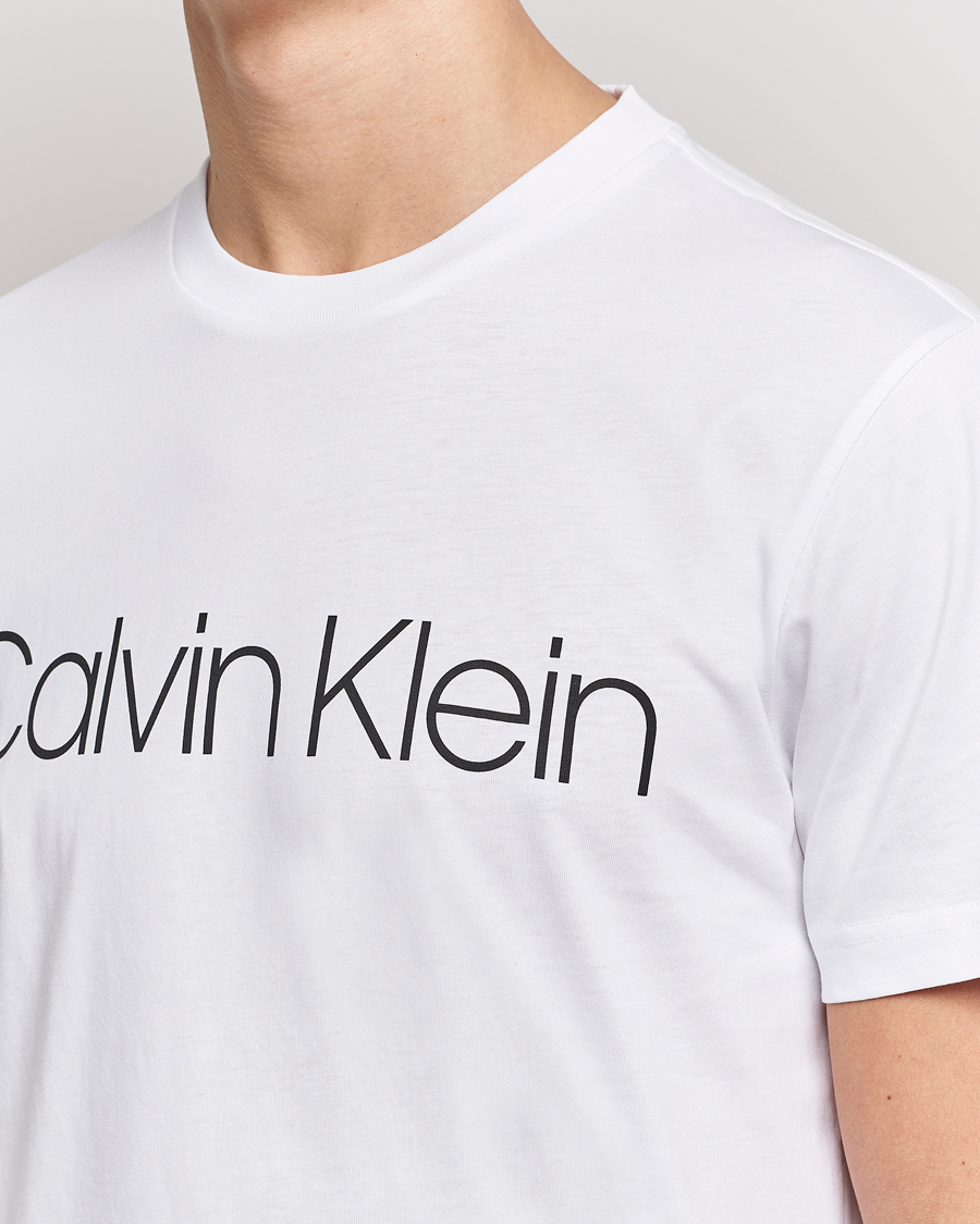 Men | T-Shirts | Calvin Klein | Front Logo Tee White