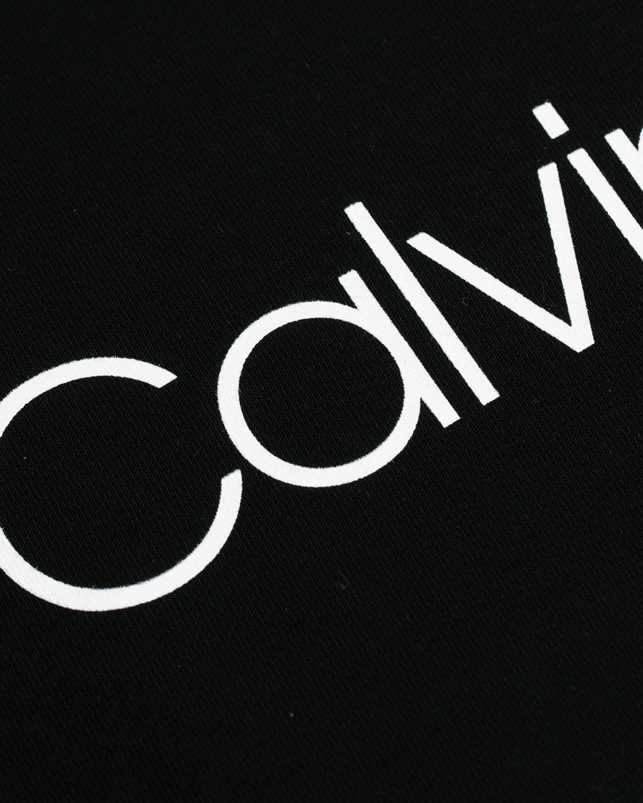Men | Sweaters & Knitwear | Calvin Klein | Front Logo Sweatshirt Black