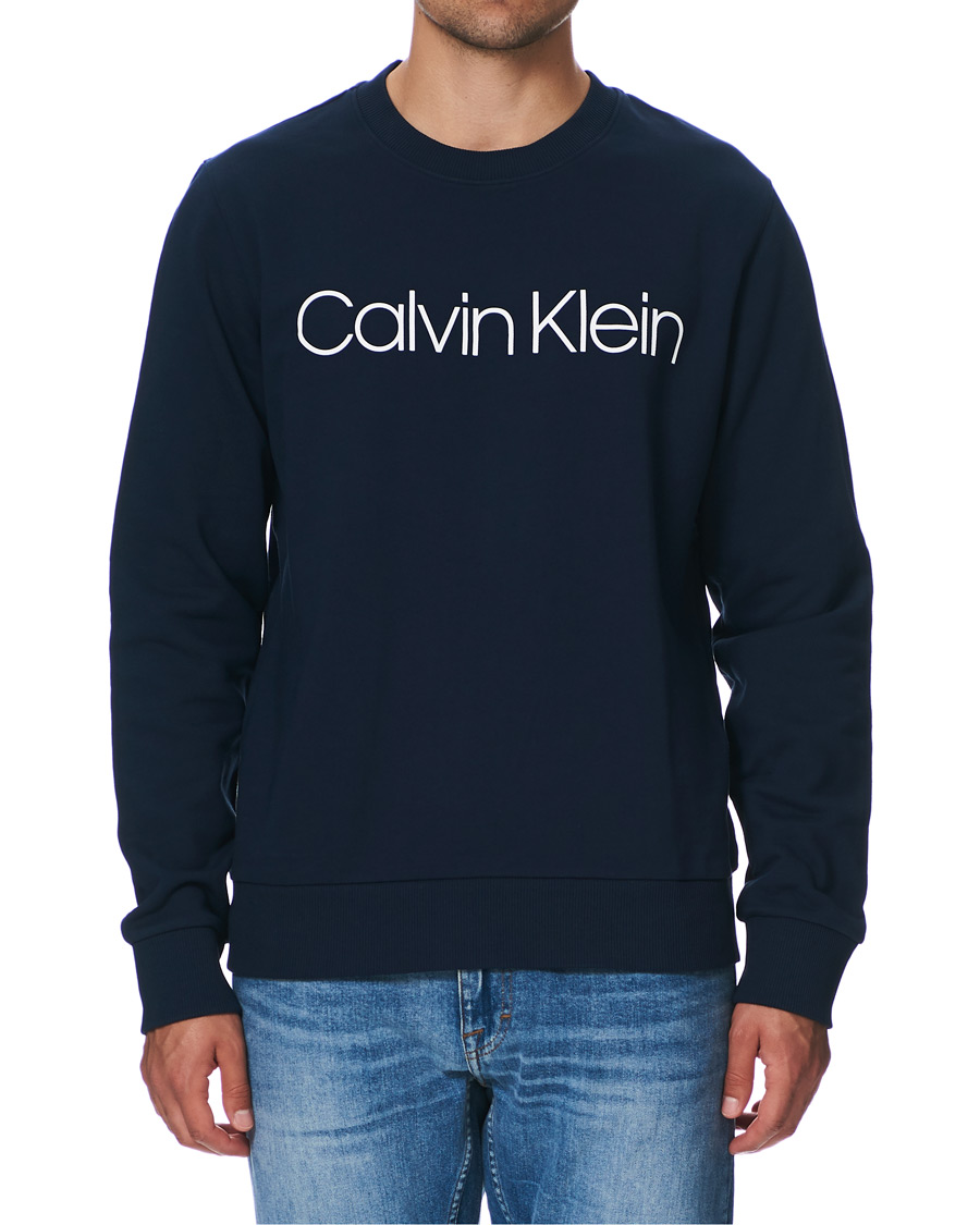Men |  | Calvin Klein | Front Logo Sweatshirt Navy