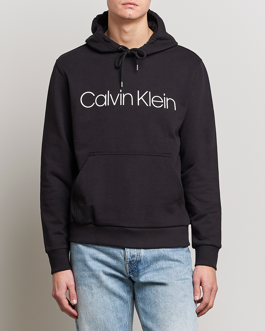 Men | Calvin Klein | Calvin Klein | Front Logo Hoodie Black