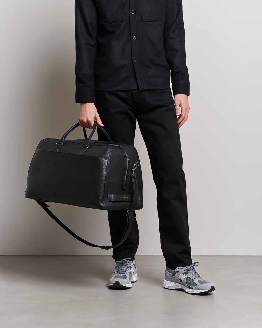 Men |  | Tiger of Sweden | Brome Grained Leather Weekendbag Black