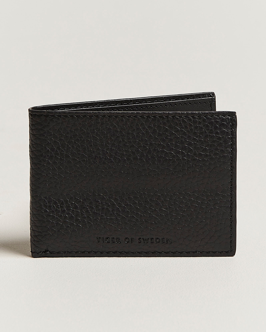 Men |  | Tiger of Sweden | Wrene Grained Leather Wallet Black