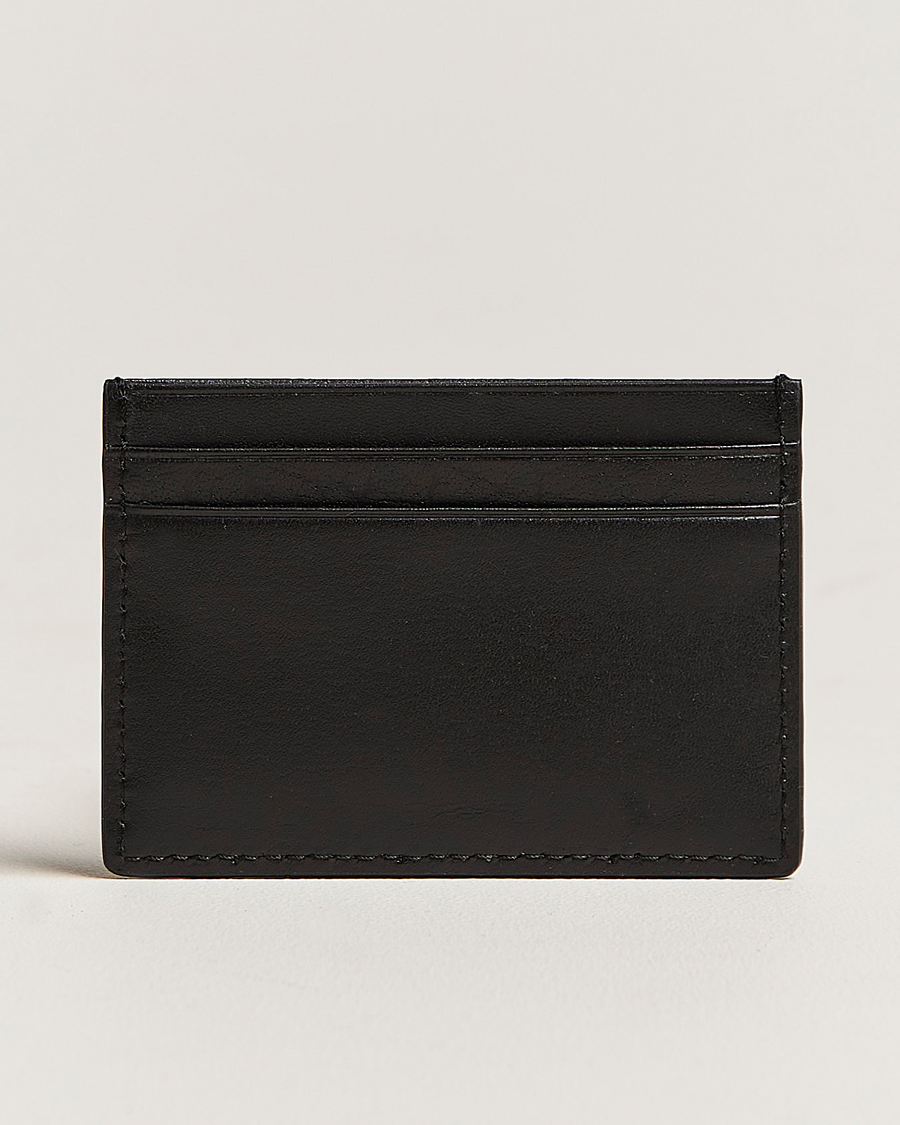 Men | Tiger of Sweden Wake Grained Leather Cardholder Black | Tiger of Sweden | Wake Grained Leather Cardholder Black