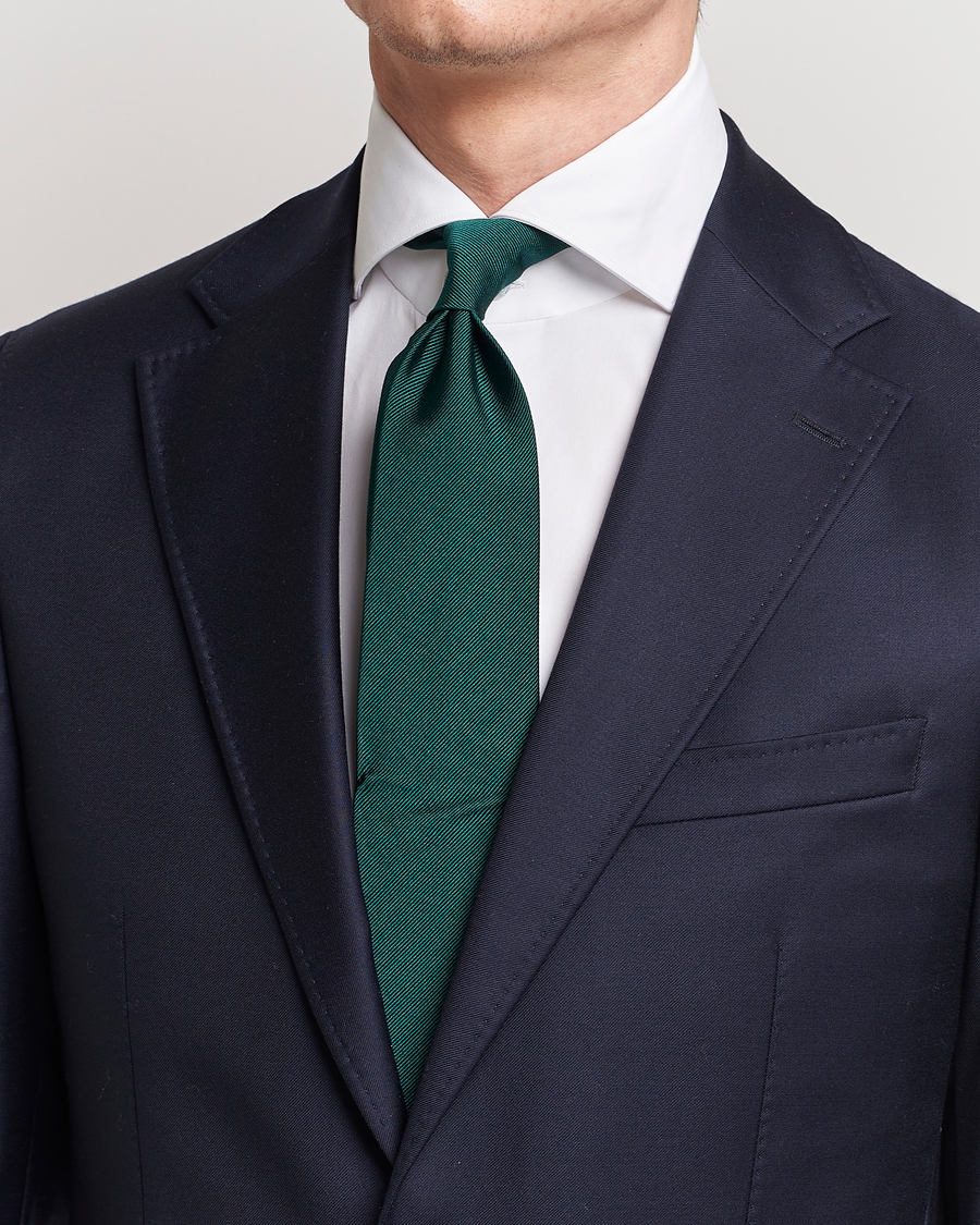 Men | Accessories | Amanda Christensen | Plain Classic Tie 8 cm Dark Green