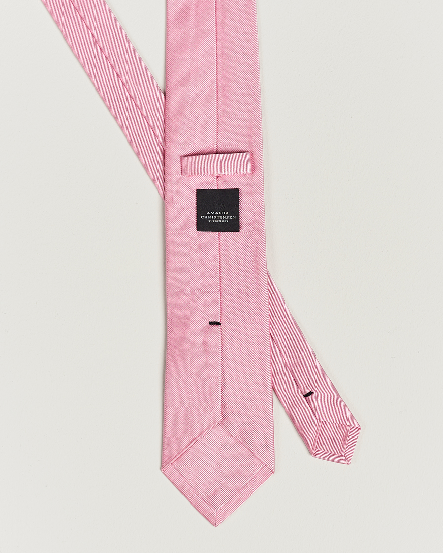 Men | Ties | Amanda Christensen | Plain Classic Tie 8 cm Pink