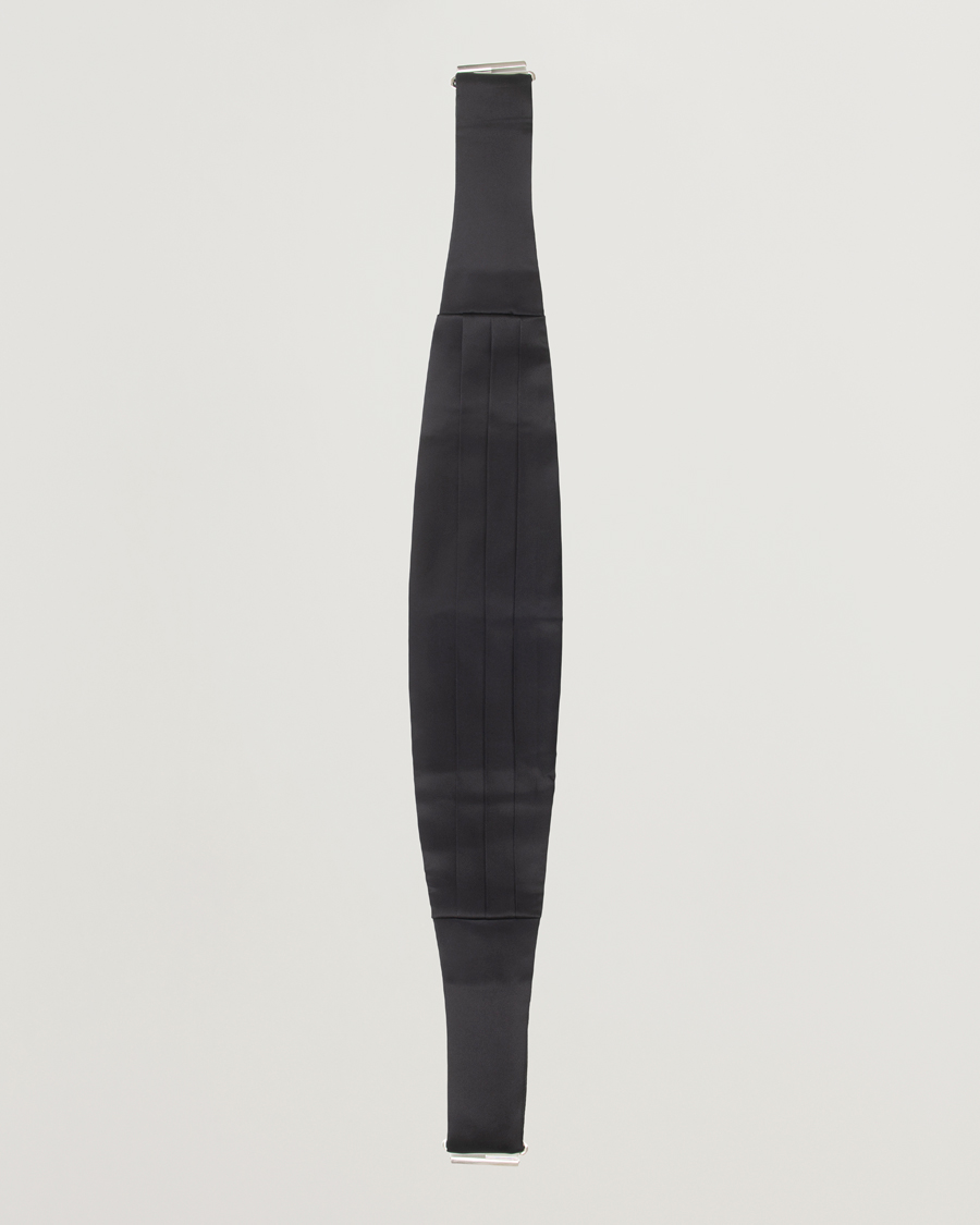 Men | Bow Ties | Amanda Christensen | Silk Cummerbund Set Black Black