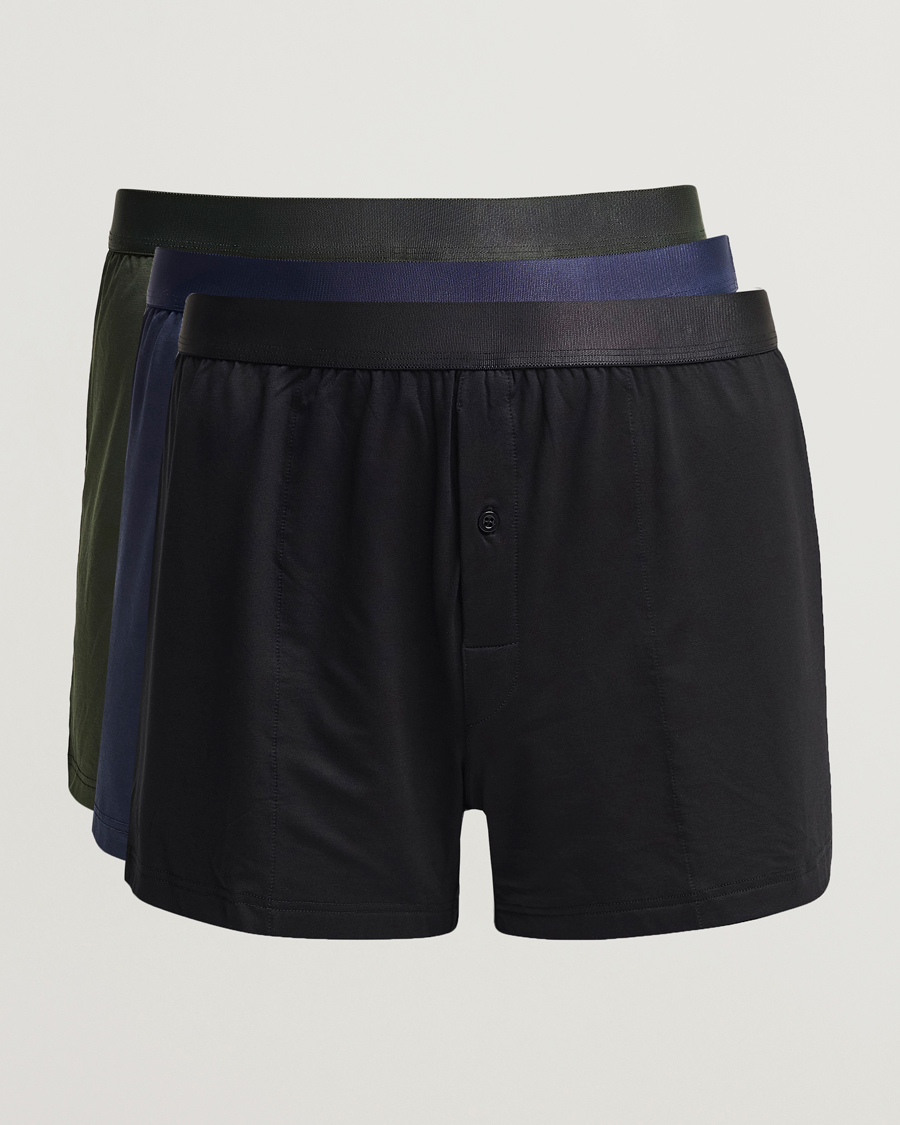 Men | Underwear & Socks | CDLP | 3-Pack Boxer Shorts Black/Army/Navy