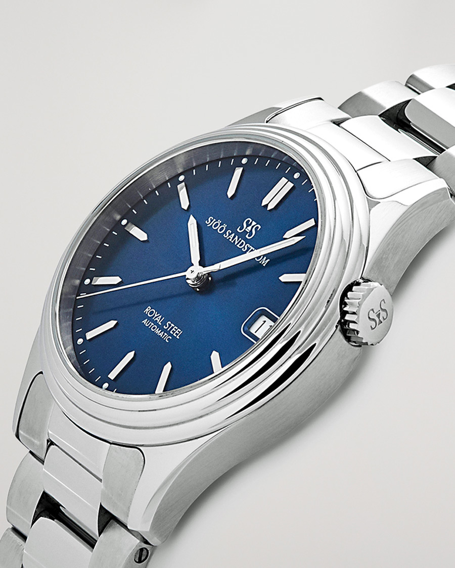 Men | Sjöö Sandström Royal Steel Classic 36mm Blue and Steel | Sjöö Sandström | Royal Steel Classic 36mm Blue and Steel