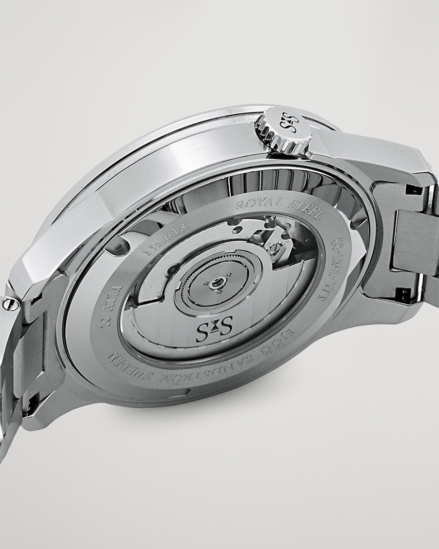 Men | Sjöö Sandström Royal Steel Worldtimer 41mm Blue with Steel | Sjöö Sandström | Royal Steel Worldtimer 41mm Blue with Steel