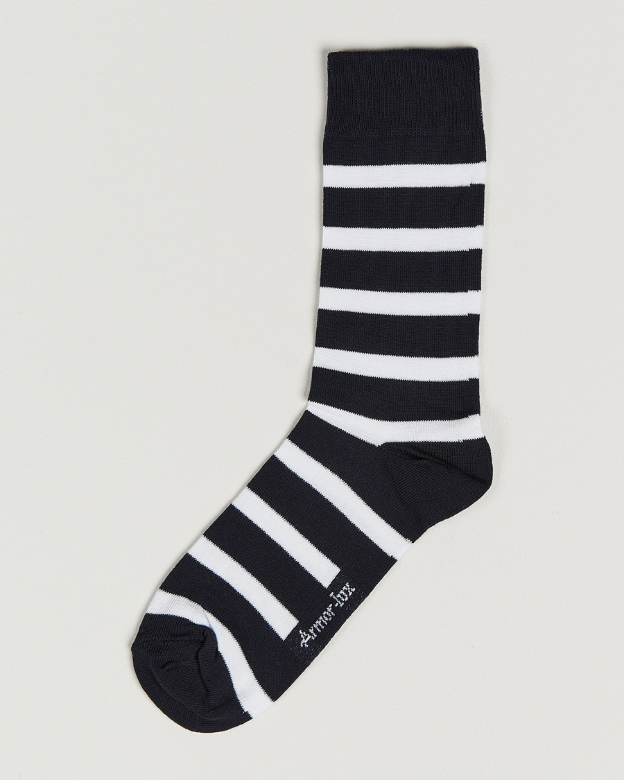 Men |  | Armor-lux | Loer Stripe Sock Rich Navy/White