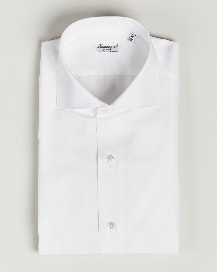 Men | Shirts | Finamore Napoli | Milano Slim Fit Classic Shirt White
