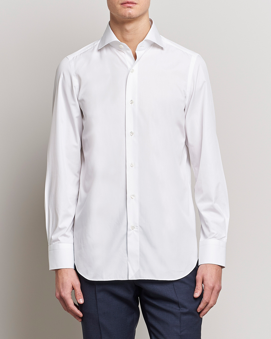 Men | Shirts | Finamore Napoli | Milano Slim Fit Classic Shirt White