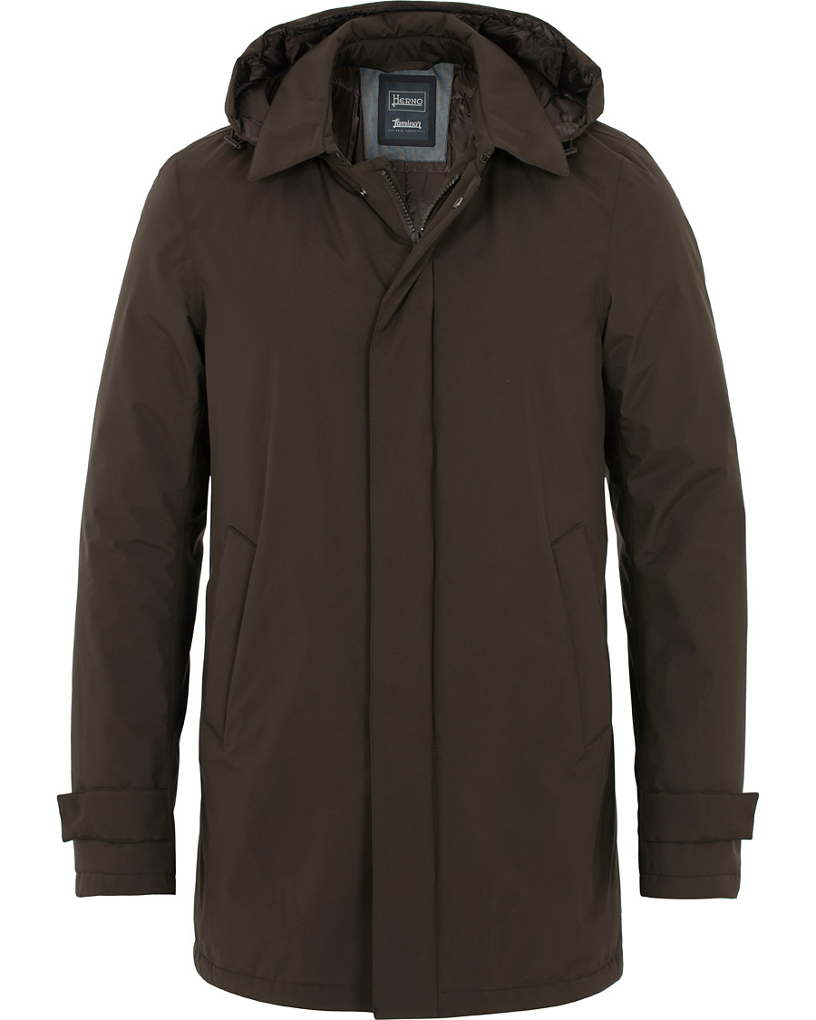 Men | Coats & Jackets | Herno | Laminar Padded Coat Brown