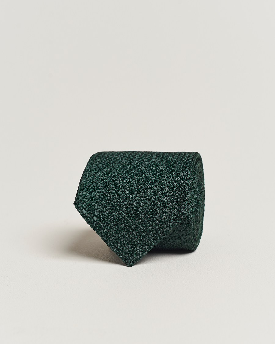 Men | Ties | Amanda Christensen | Silk Grenadine 8 cm Tie Green