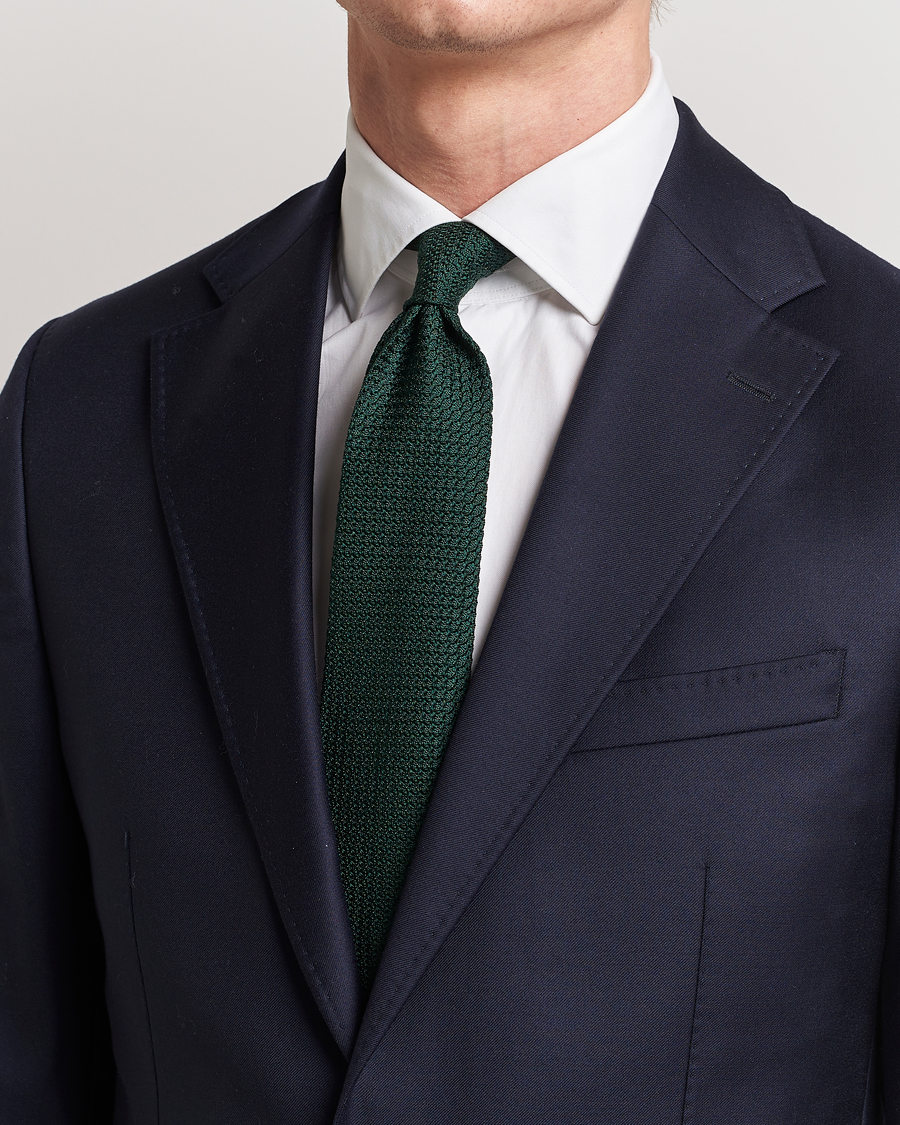 Men | Business & Beyond | Amanda Christensen | Silk Grenadine 8 cm Tie Green