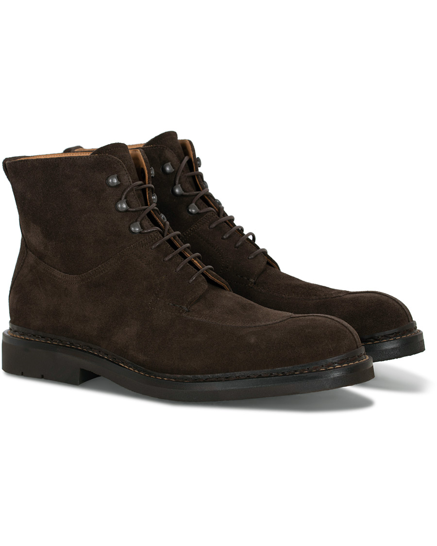 Men | Heschung Ginkgo Boot Dark Brown Suede | Heschung | Ginkgo Boot Dark Brown Suede