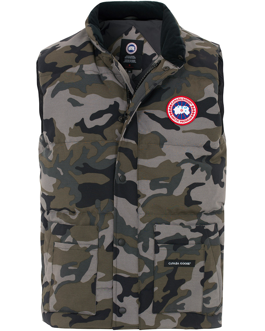 Men | Coats & Jackets | Canada Goose | Freestyle Crew Vest Coastal Grey Camo