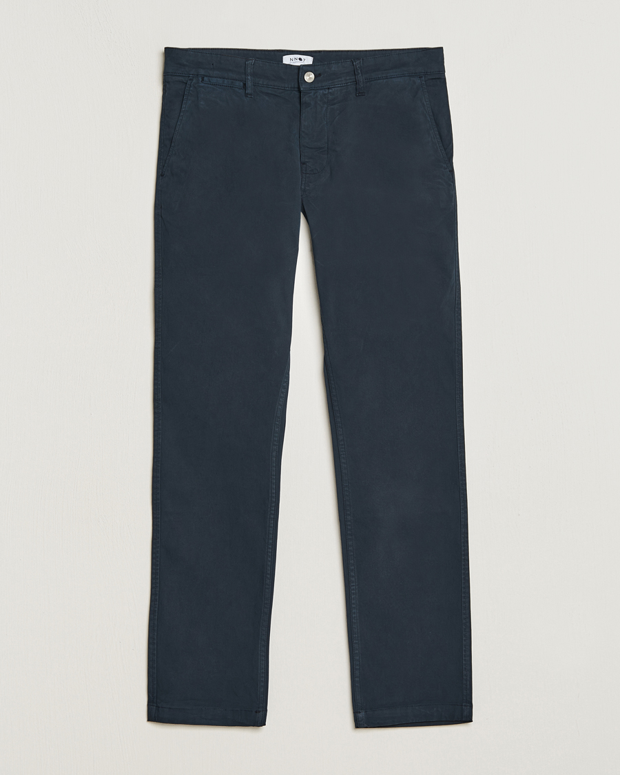 Men | Trousers | NN07 | Marco Slim Fit Stretch Chinos Navy Blue