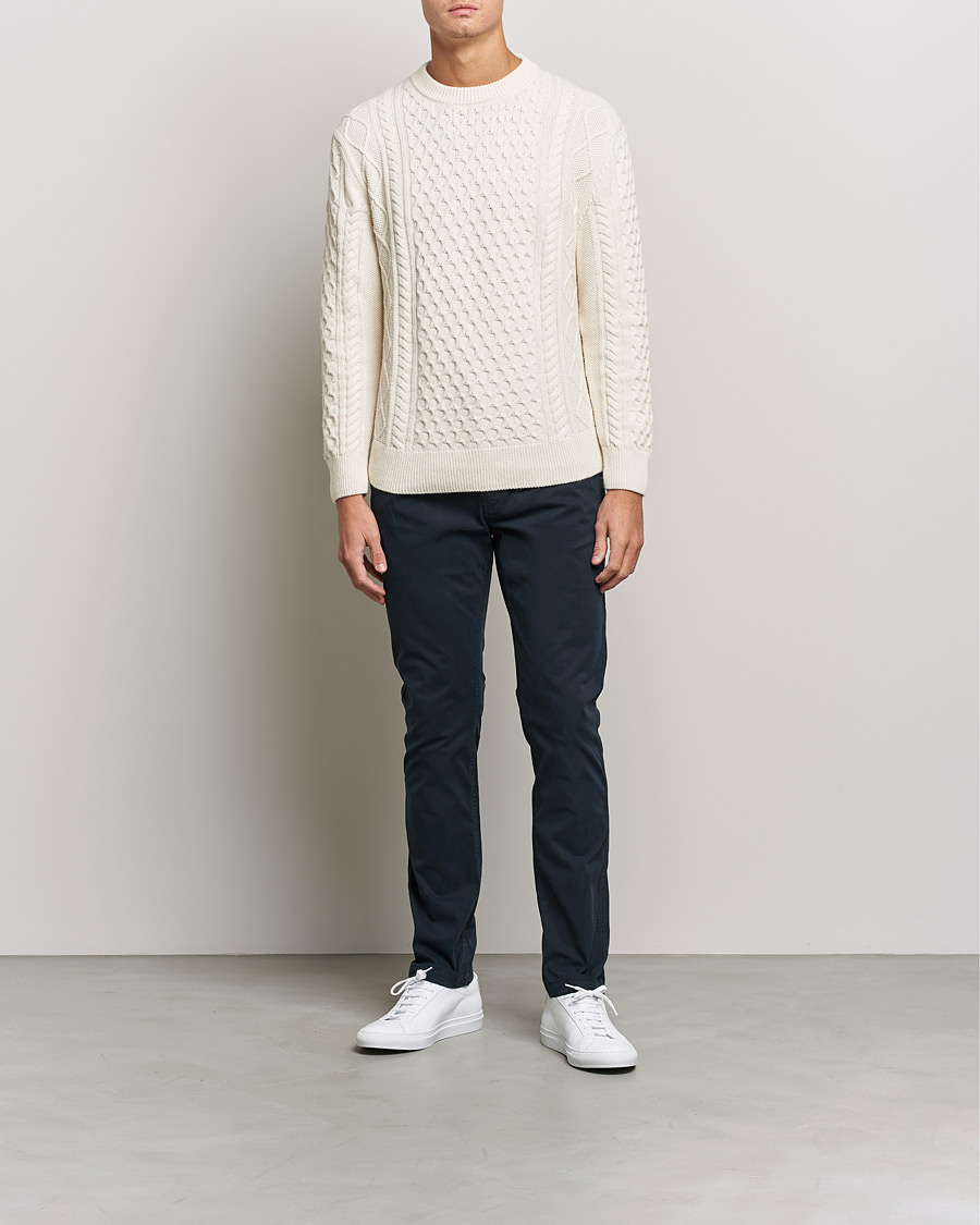 Men | Trousers | NN07 | Marco Slim Fit Stretch Chinos Navy Blue