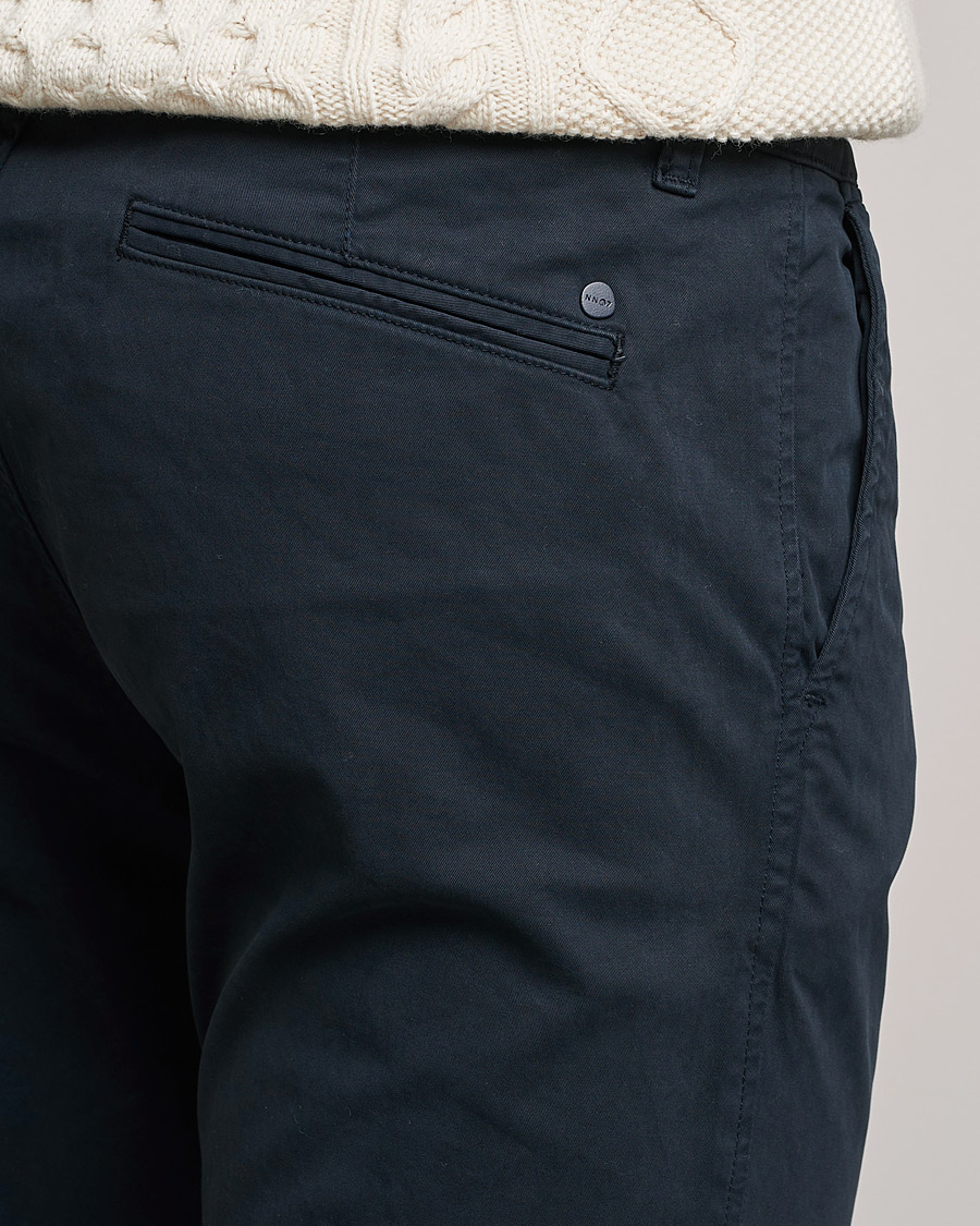 Men | Trousers | NN07 | Marco Slim Fit Stretch Chinos Navy Blue