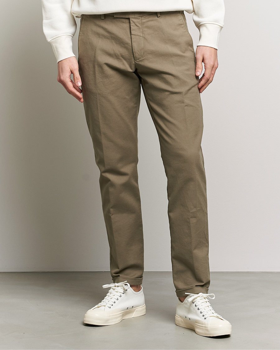 Men | Trousers | NN07 | Scott Regular Fit Stretch Trousers Khaki