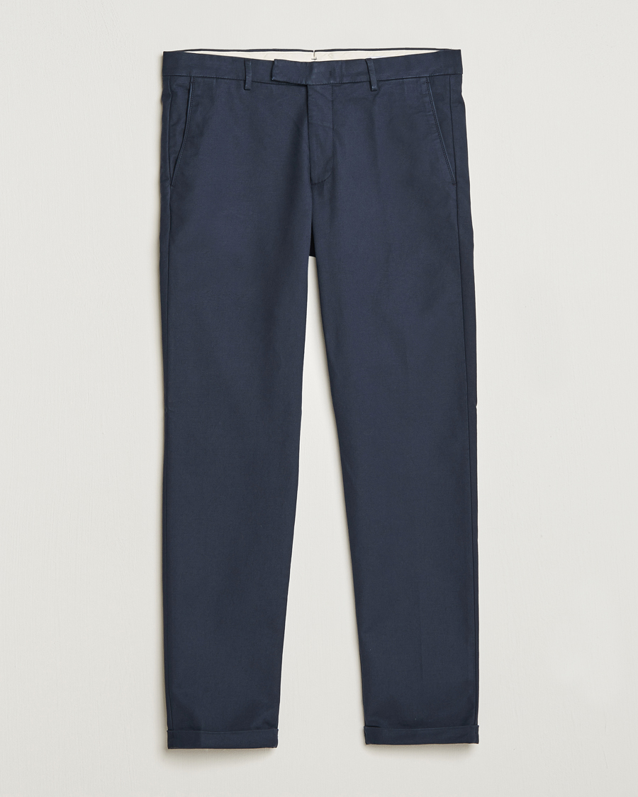 Men | Trousers | NN07 | Scott Regular Fit Stretch Trousers Navy Blue