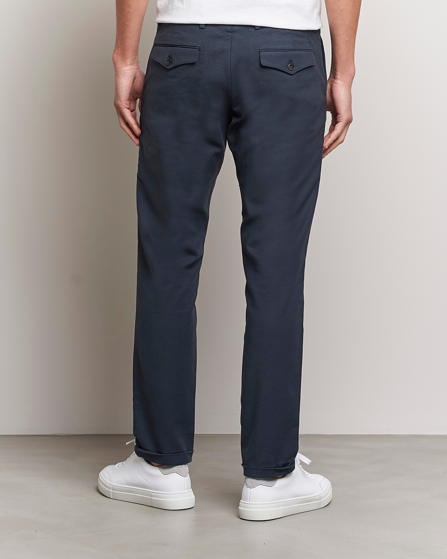 Men | Trousers | NN07 | Scott Regular Fit Stretch Trousers Navy Blue