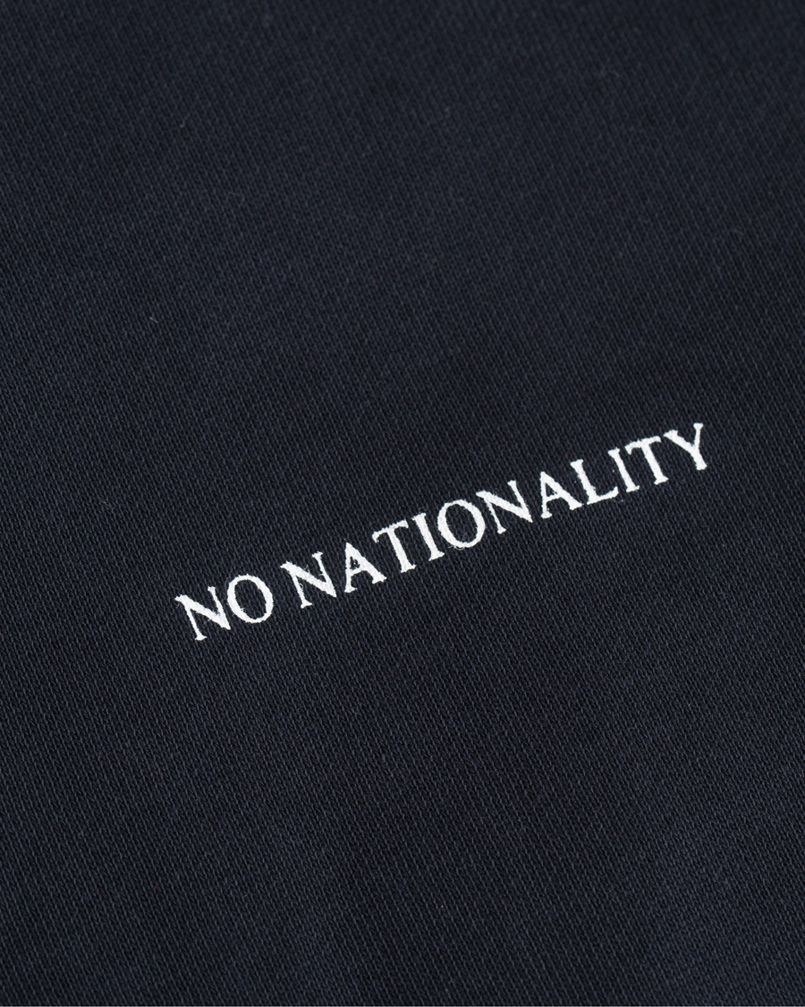 Men | Sweaters & Knitwear | NN07 | Barrow Printed Hoodie Navy Blue