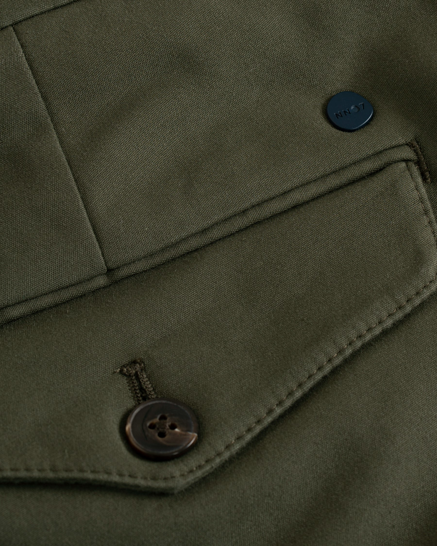 Men | Trousers | NN07 | Scott Regular Fit Stretch Trousers Army Green